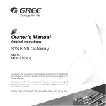 Preview for 1 page of Gree ME30-24/F1 K Owner'S Manual