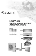 Gree Multi21 Series Installation Manual preview