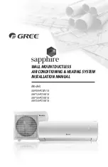 Gree Sapphire SAP09HP230V1A Installation Manual предпросмотр