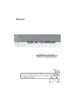 Предварительный просмотр 1 страницы Gree Split Air Conditioner Owner'S Manual