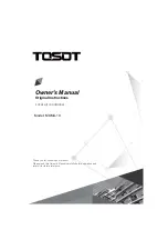 Предварительный просмотр 1 страницы Gree TOSOT MOMA-19 Owner'S Manual