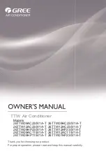 Gree TTW Series Owner'S Manual preview