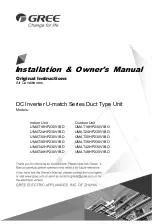 Предварительный просмотр 1 страницы Gree U-MATCH UMAT18HP230V1BD Installation & Owner'S Manual