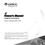 Gree XE70-33/H Owner'S Manual предпросмотр