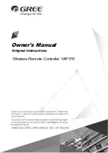 Gree YAP1F6 Owner'S Manual preview