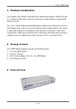 Preview for 3 page of Green-Box Technology SW-H00401-0B User Manual