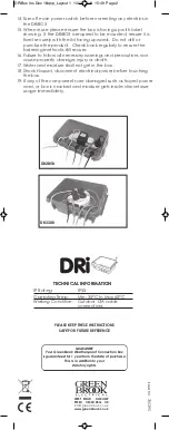 Предварительный просмотр 2 страницы Green Brook DB285B Instructions Before Use