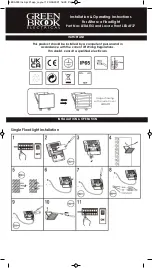 Preview for 1 page of Green Brook LEDAF33 Installation & Operating Instructions