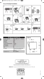 Preview for 2 page of Green Brook LEDAF33 Installation & Operating Instructions