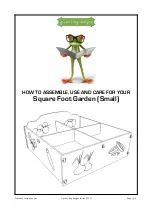 Preview for 1 page of Green Frog Designs Square Foot Garden How To Assemble