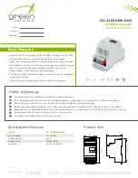 Предварительный просмотр 1 страницы Green image GC-2103DMX-DIN Manual