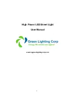 Preview for 1 page of Green Lighting Corp GLC-SL32-3565 User Manual