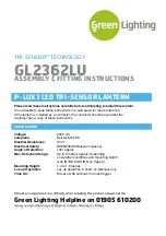 Preview for 1 page of Green Lighting GL2362LU Assembly & Fitting Instructions