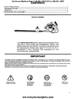 Preview for 3 page of Green Machine 2600h UT26151 Owner'S Manual