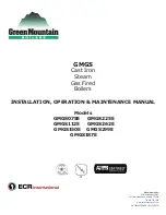 Green Mountain GMGS Installation, Operation & Maintenance Manual preview