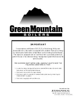 Preview for 32 page of Green Mountain GMGW Series Installation Operation & Maintenance