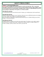 Preview for 4 page of GREEN SERIES FITNESS CIR-RB7000-G1 Owner'S Manual