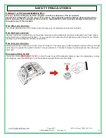 Preview for 8 page of GREEN SERIES FITNESS CIR-TM6000AC-G1 Owner'S Manual