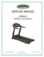 Preview for 1 page of GREEN SERIES FITNESS CIR-TM6000DC-G Service Manual