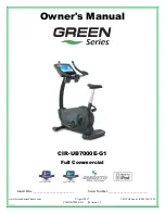 GREEN SERIES FITNESS CIR-TM7000E-G1 Owner'S Manual preview