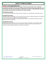 Preview for 4 page of GREEN SERIES FITNESS CIR-UB7000-G1 Owner'S Manual