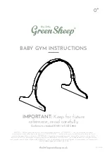 Preview for 1 page of green sheep BABY GYM Instructions Manual