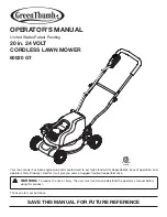 Green Thumb 60020 GT Operator'S Manual preview