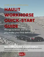 Предварительный просмотр 1 страницы Green Valley HAULIT WORKHORSE Quick Start Manual