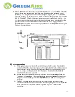 Предварительный просмотр 5 страницы GreenAire RAH-1000 series Installation And Operation Manual