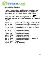 Предварительный просмотр 20 страницы GreenAire RAH-1000 series Installation And Operation Manual