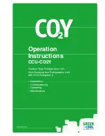 Green&Cool CO2Y 100MT Operation Instructions Manual preview