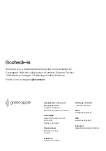 Предварительный просмотр 28 страницы greenapple Biocheck-in Assembly Manual