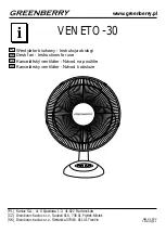 Предварительный просмотр 1 страницы Greenberry VENETO-30 Instructions For Use Manual