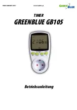 Preview for 9 page of GREENBLUE GB105 Manual