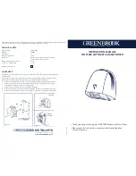 Preview for 1 page of GreenBrook HDP1800 Instruction Manual