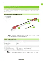 Предварительный просмотр 7 страницы Greencut 1000068 Instruction Manual