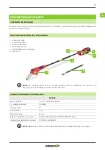 Предварительный просмотр 19 страницы Greencut 1000068 Instruction Manual