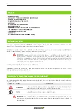 Предварительный просмотр 2 страницы Greencut GE8010E Instruction Manual