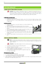 Preview for 12 page of Greencut GS200L Instruction Manual