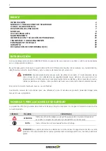 Предварительный просмотр 2 страницы Greencut GTC300XE Instruction Manual