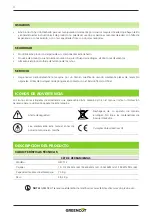 Preview for 4 page of Greencut HEC112 Instruction Manual