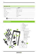 Preview for 44 page of Greencut PRENSA PRE100 Instruction Manual