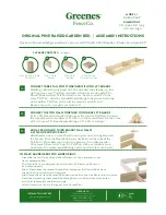 Preview for 1 page of Greenes RCP24966T Assembly Instructions