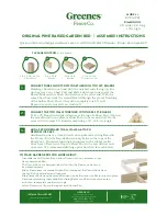 Preview for 2 page of Greenes RCP24966T Assembly Instructions