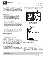 Предварительный просмотр 1 страницы Greengate ControlKeeper 2 CK2-120-NC Installation Sheet