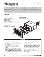 Greenheck CBF-205 Installation, Operation And Maintenance Manual предпросмотр