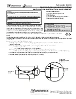 Preview for 1 page of Greenheck CFSD-XXX Series Installation Instruction Supplement