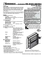 Greenheck Combination Fire Smoke Dampers FSD-M211 Specifications preview