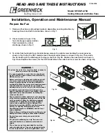 Предварительный просмотр 1 страницы Greenheck CSP-A700 Installation, Operation And Maintenance Manual