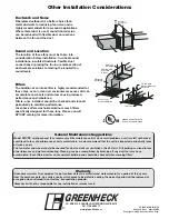 Предварительный просмотр 4 страницы Greenheck CSP-A700 Installation, Operation And Maintenance Manual